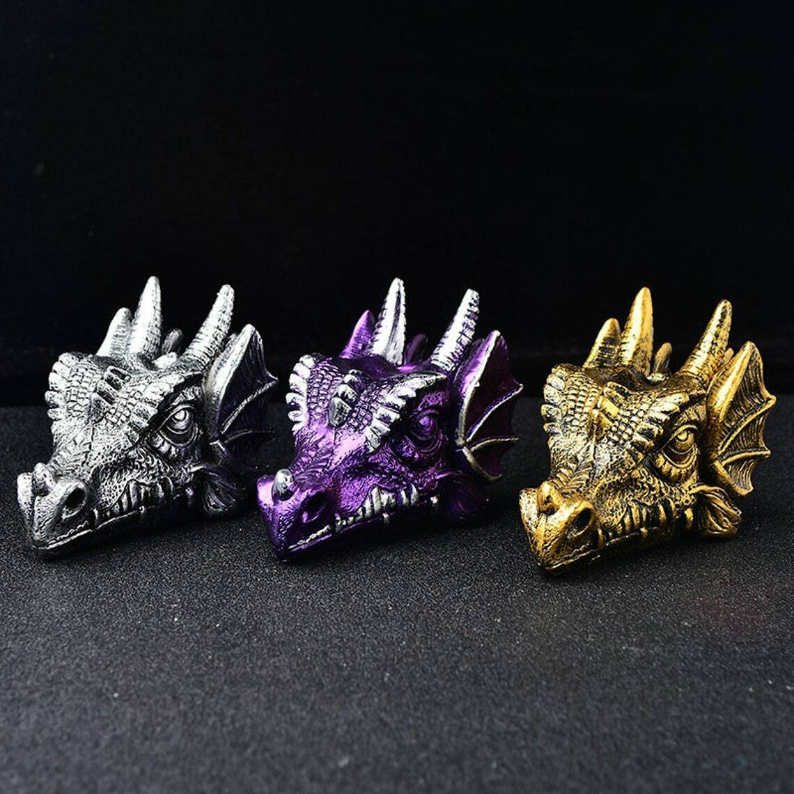 Ancient Infusions - Elevate your spiritual practice with our Dragon Skull Crystal Holder.