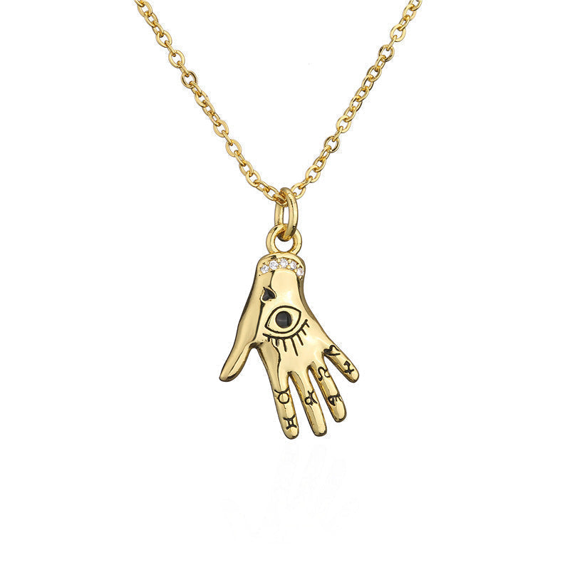 Evil Eye Protection Necklace by Ancient Infusions - Stylish Stainless Steel Warding.