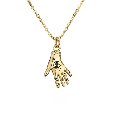 Evil Eye Protection Necklace by Ancient Infusions - Stylish Stainless Steel Warding.