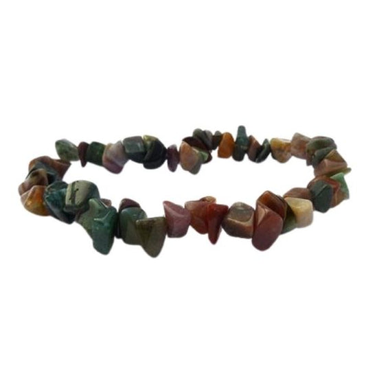 Fancy Jasper Chip Bracelet - Healing Properties and Emotional Balance Benefits.