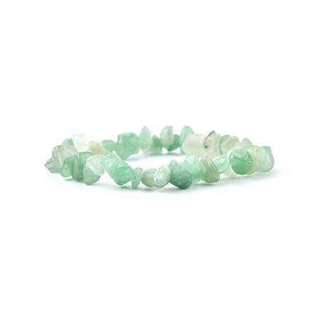 Green Aventurine Chip Bracelet - Healing Properties and Abundance Benefits.