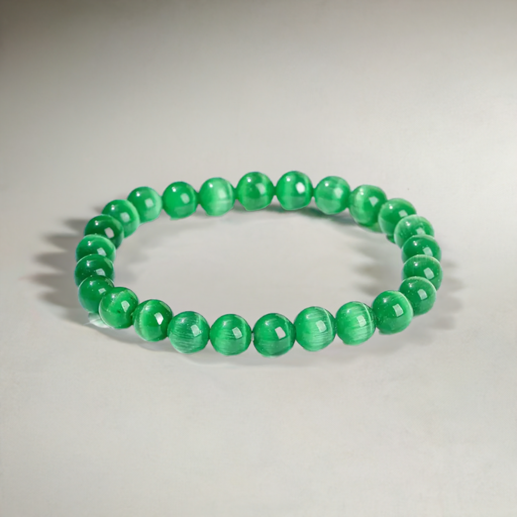 Green Cat’s Eye Bracelet Benefits and Meaning – Real Healing Crystal Jewelry for Protection and Growth.