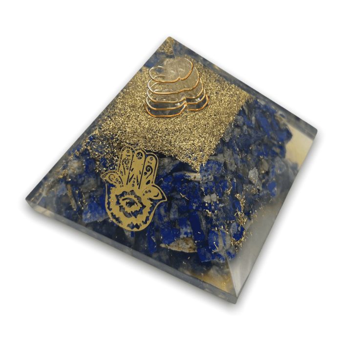 Steps to build orgonite with lapis lazuli for energy balance and harmony.