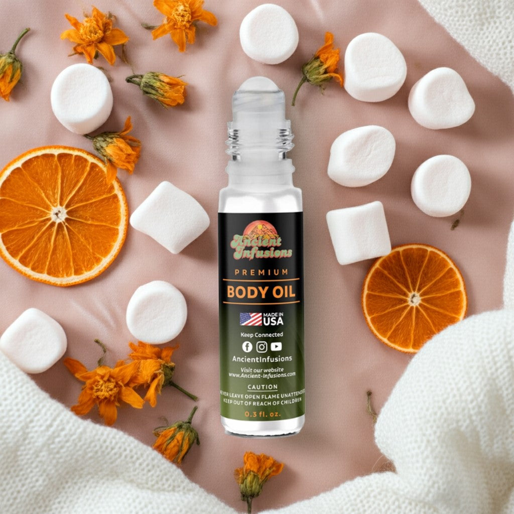 Kilian Love Dont Be Shy inspired body oil with marshmallow and vanilla