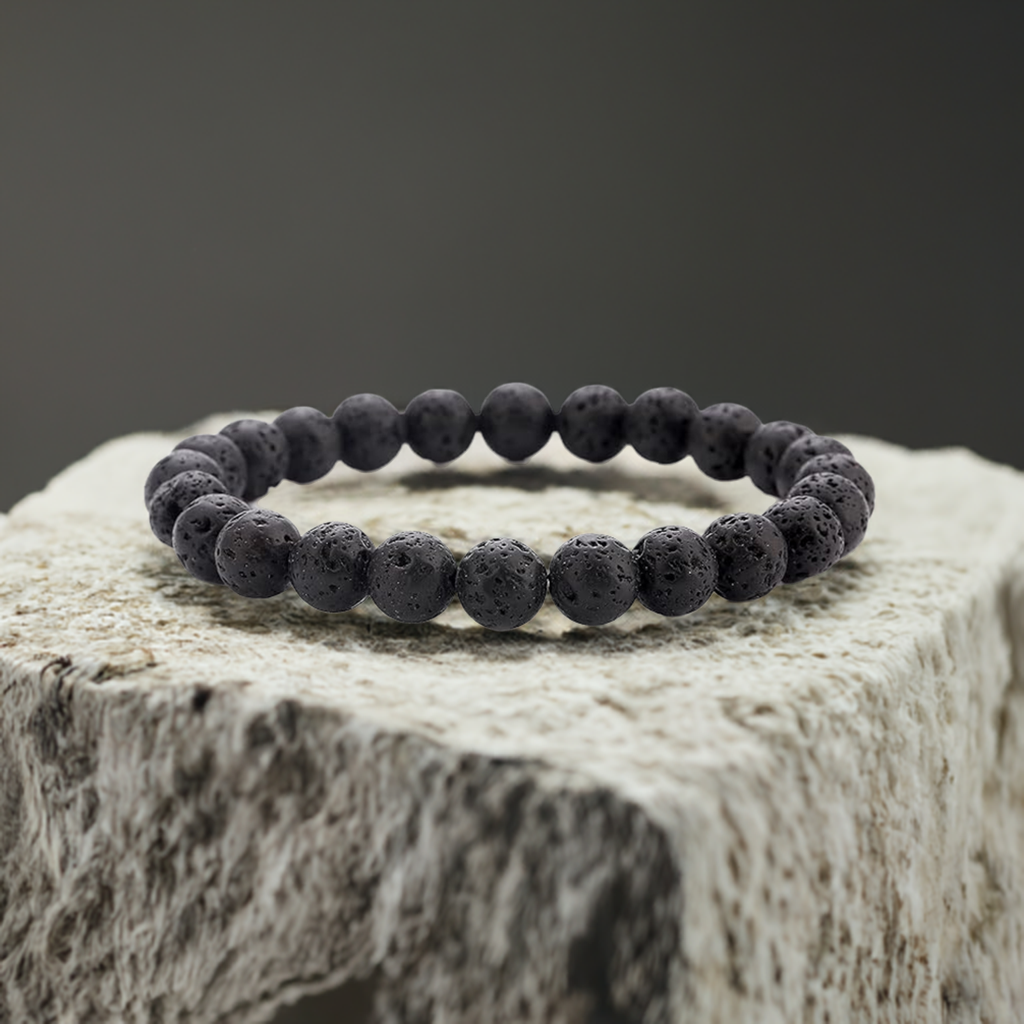 Lava Stone Bracelet Benefits and Meaning – Real Healing Crystal Jewelry for Grounding and Strength.