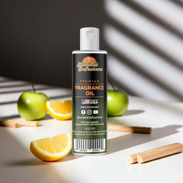 Dolce & Gabbana Light Blue Inspired Fragrance Oil with lemon and apple accents, bottled on a sunlit surface.