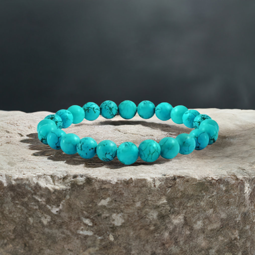 Men’s Turquoise Bracelet Cuff – Bold Vintage Healing Crystal Jewelry.