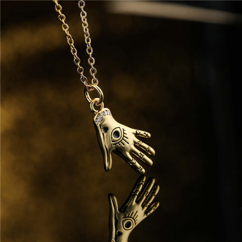 Negativity Warding Stainless Steel Necklace - Ancient Infusions Evil Eye Protection.