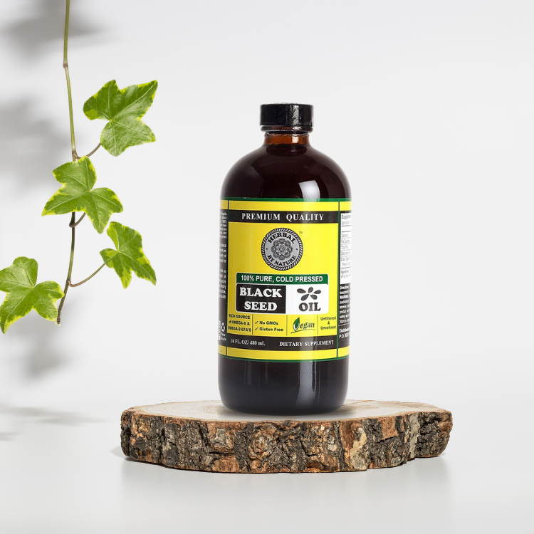 Organic cold-pressed black seed oil by Ancient Infusions – 100% pure oil for immune support, skin health, and natural anti-inflammatory benefits.