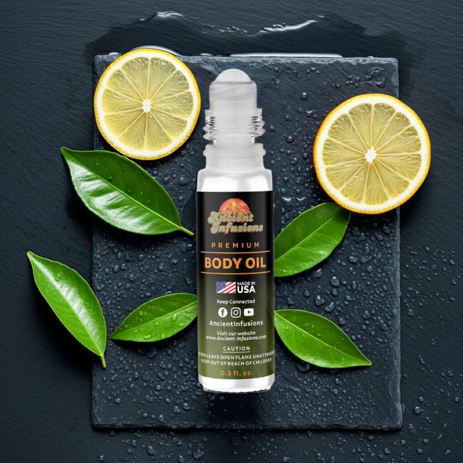 Rasasi Hawas inspired body oil roll-on with citrus and musk