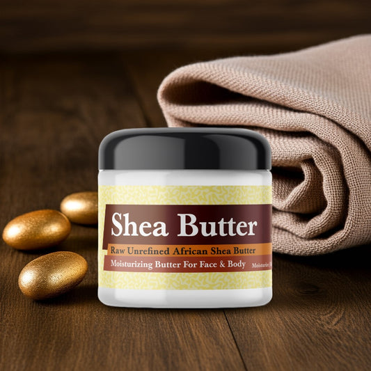 Amber Gold whipped shea butter for skincare and natural hydration