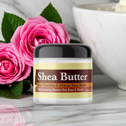 Jar of organic whipped African Shea Butter – Bombshell V.S. Inspired