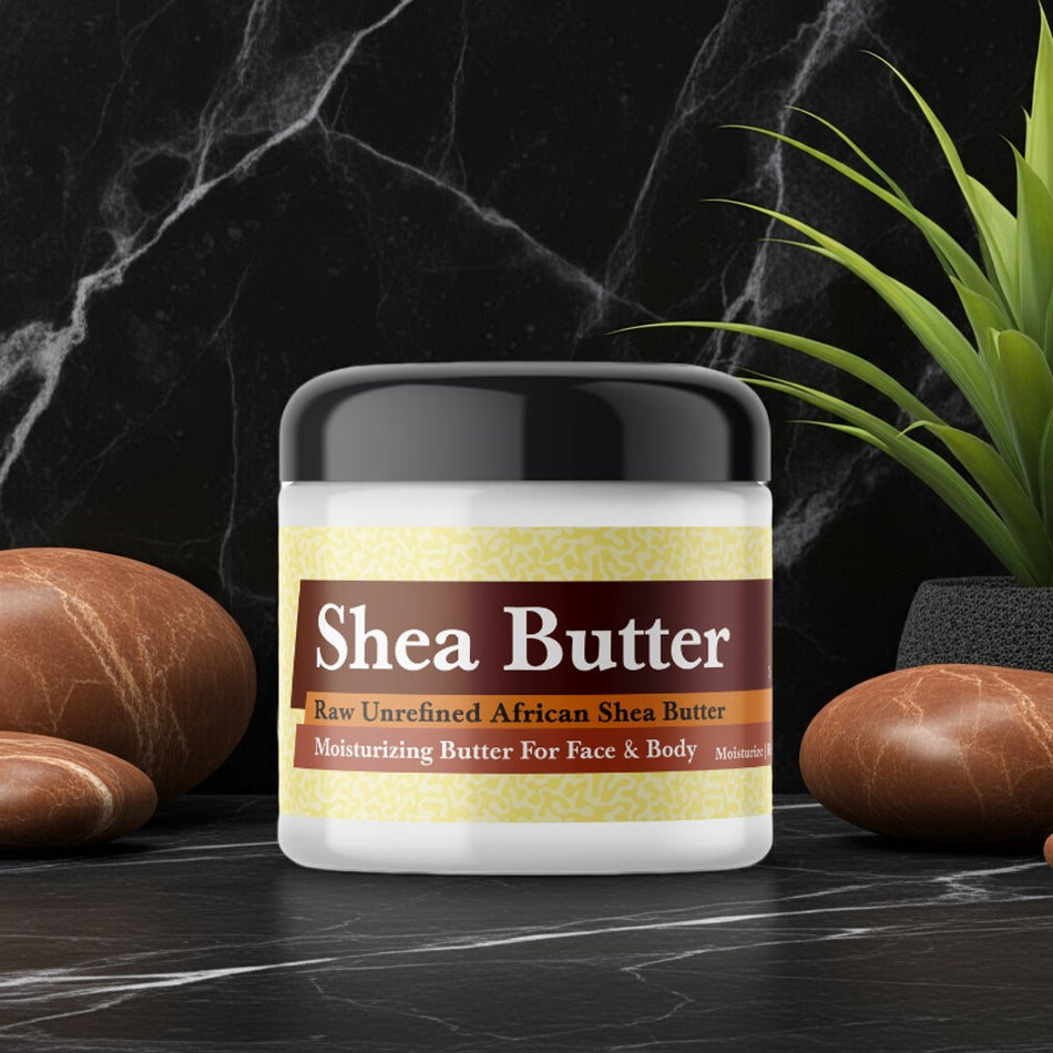 Frankincense & Myrrh whipped shea butter for skincare and hydration