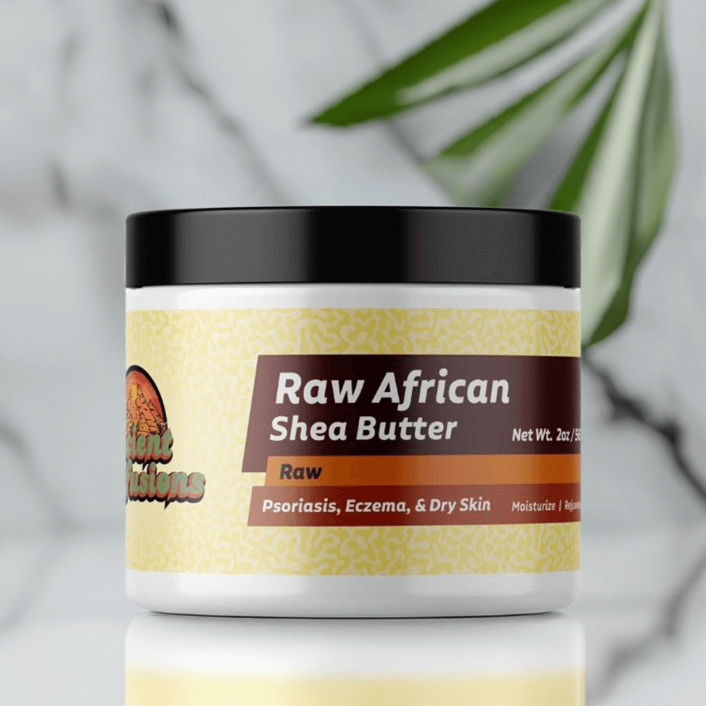 Raw African shea butter benefits for skin and hair, featuring the lush and tropical Black Coconut scent.