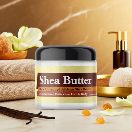 Imported Amber White whipped shea butter for skincare and hydration