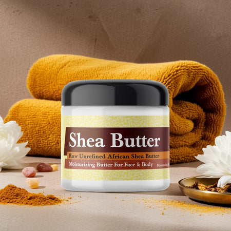 Imported Golden Sand whipped shea butter for skincare and hydration