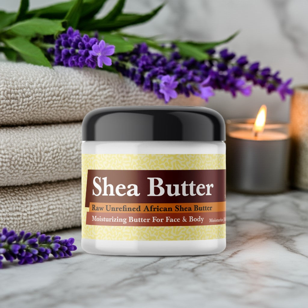 Lavender whipped shea butter for skincare and hydration