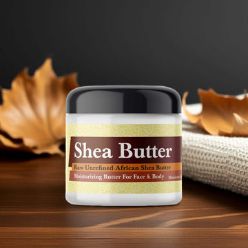 Patchouli Scented Shea Butter in a jar, ideal for moisturizing skin with a natural and soothing patchouli aroma.