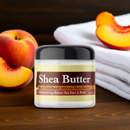 Peach Fantasy whipped shea butter for skincare and hydration