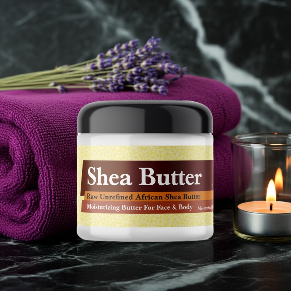 Purple Haze Inspired whipped shea butter for skincare and hydration