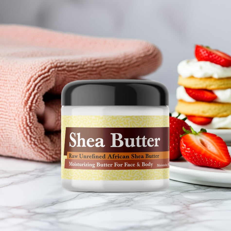 Strawberry Pound Cake Inspired whipped shea butter for skincare and hydration