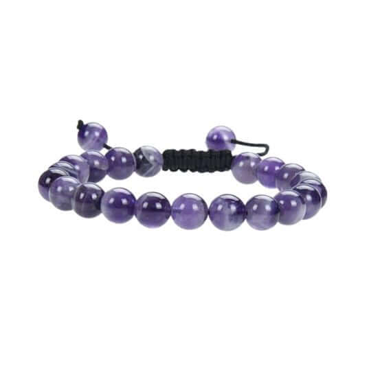 Amethyst Energy Bracelet - Adjustable for Men and Women - Serenity and Emotional Balance.