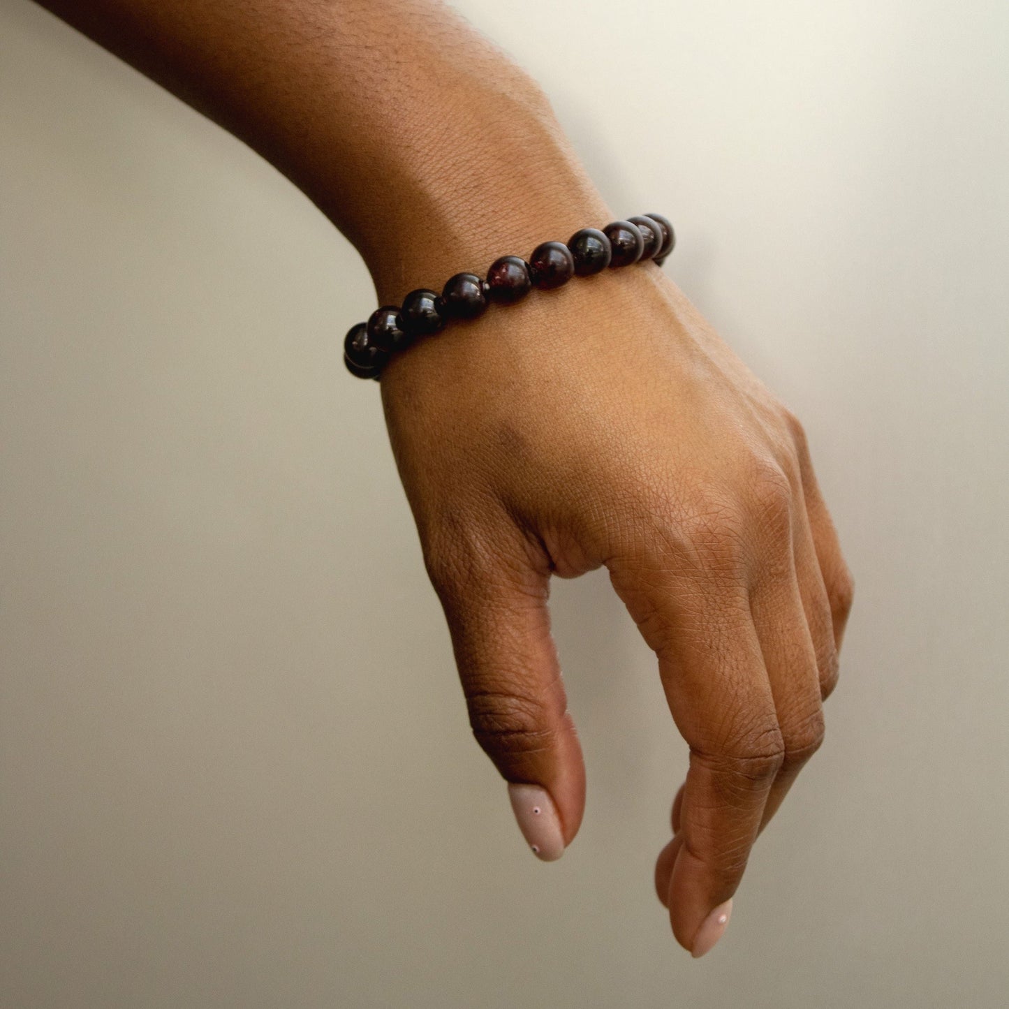 Real Garnet Bracelet with Gold and Sterling Silver Accents – Elegant Jewelry.