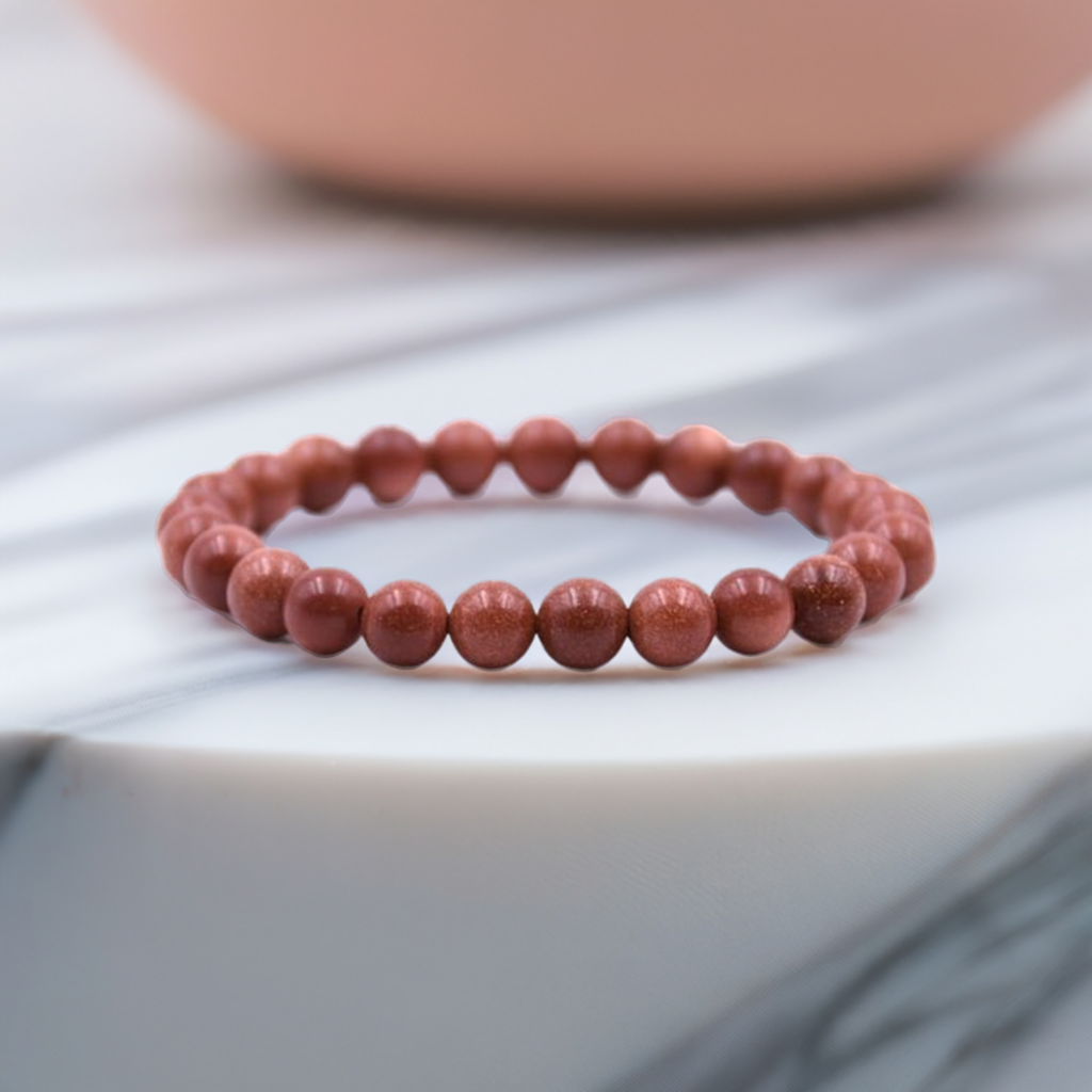 Real Goldstone Bracelet Benefits and Meaning – Healing Crystal Jewelry for Confidence and Motivation.