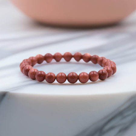 Real Goldstone Bracelet Benefits and Meaning – Healing Crystal Jewelry for Confidence and Motivation.