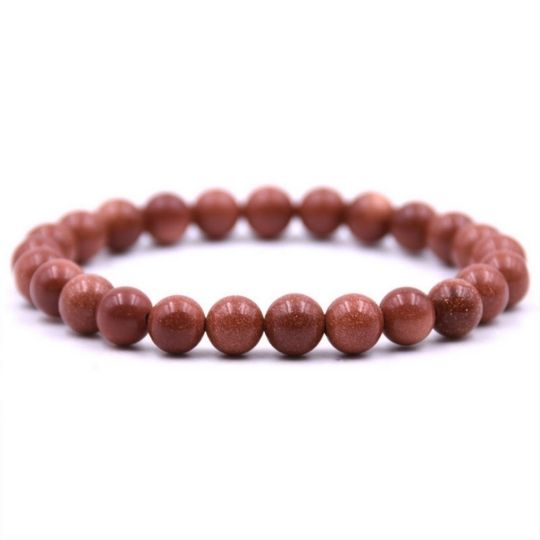 Real Goldstone Bracelet Price – Elegant Elastic Healing Crystal Jewelry for Men and Women.