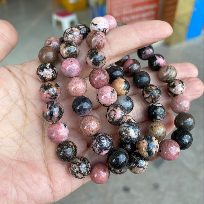 Rhodonite Bracelet – Benefits and Healing Crystal Jewelry for Emotional Balance.