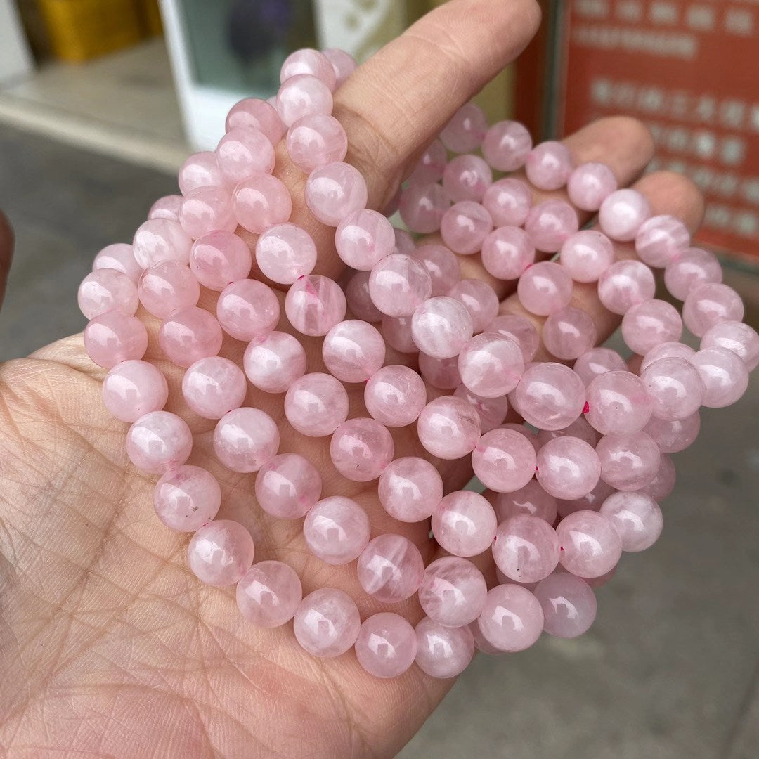 Rose Quartz Bracelet Benefits and Meaning – Genuine Healing Crystal Jewelry for Love and Balance.