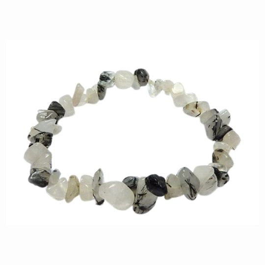 Rutilated Quartz Chip Bracelet - Healing Properties and Clarity Benefits.