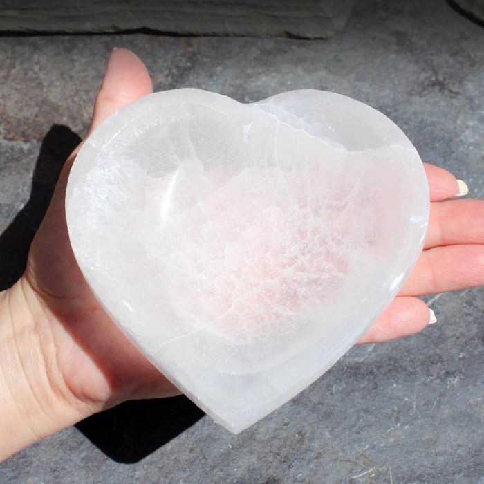 Ancient Infusions - Channel divine energy with the Selenite Heart Bowl. Illuminate your space.