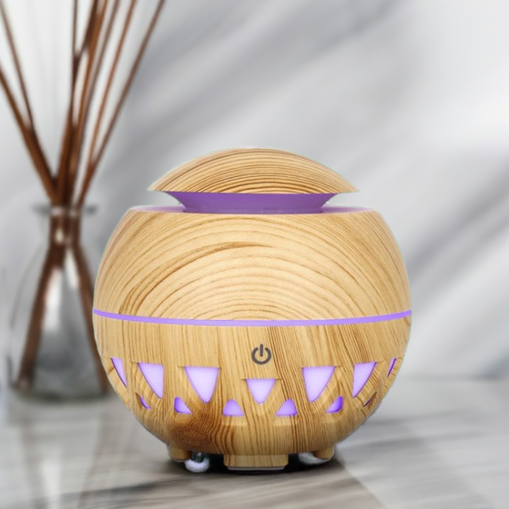 Small Sphere Aroma Diffuser – Compact Design with Color-Changing LED, Best Aroma Air Diffuser for Home and Personal Spaces.