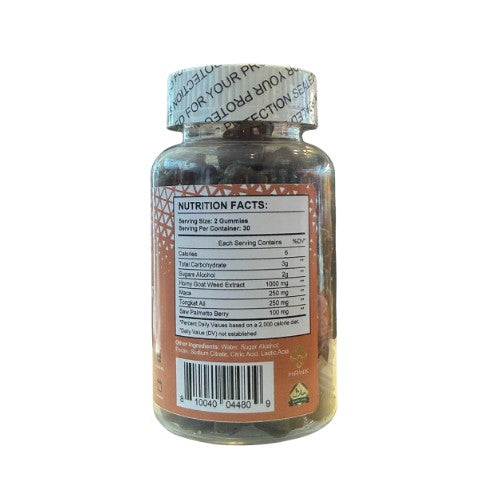 Supplement bottle with nutrition facts label on a white background