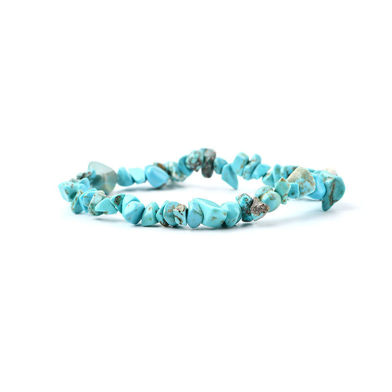 Turquoise Chip Bracelet - Healing Properties and Balance Benefits.