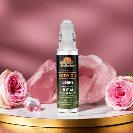 Valentino Born In Roma Inspired Body Oil Roll-On with pink accents