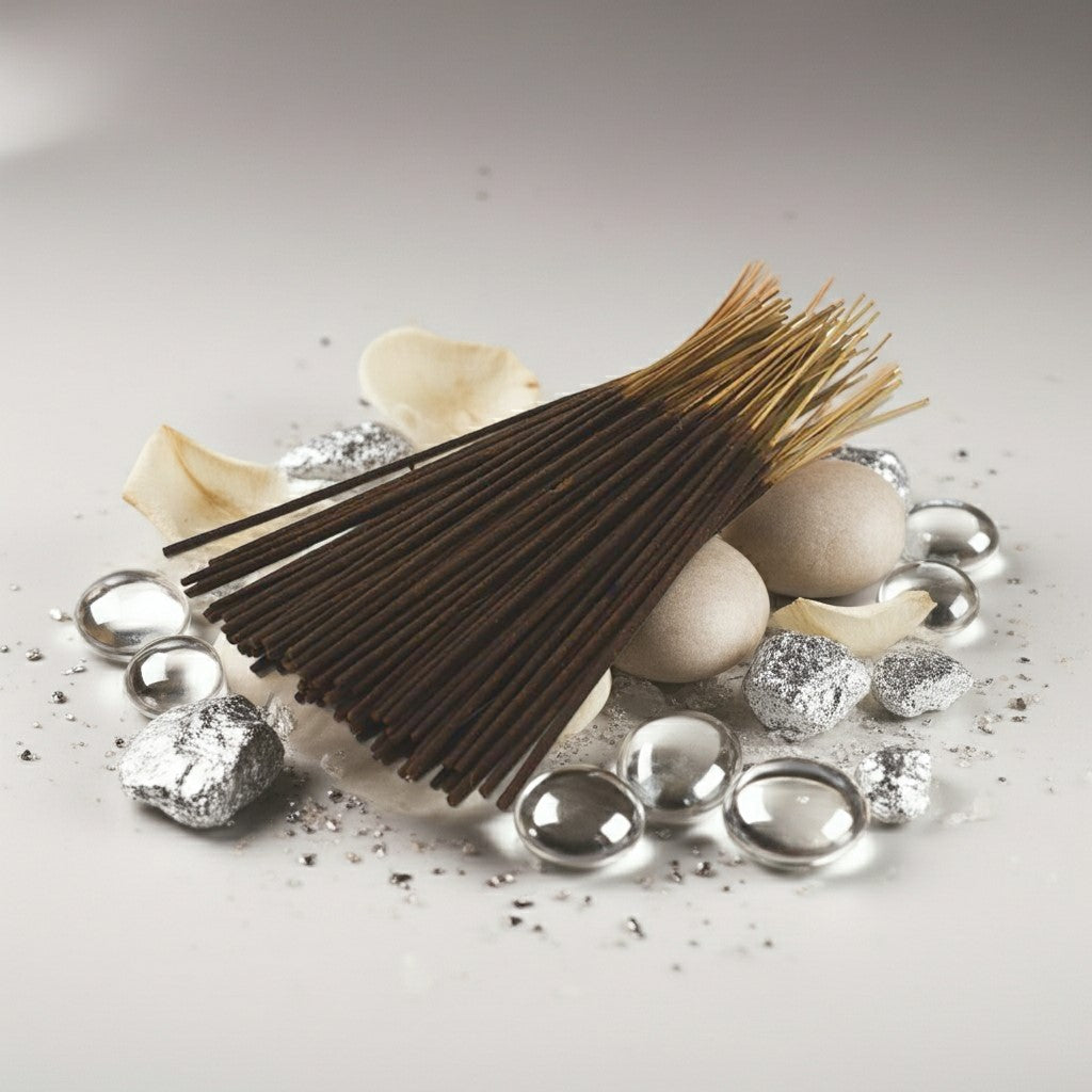 White Diamond Inspired Incense Sticks in the center